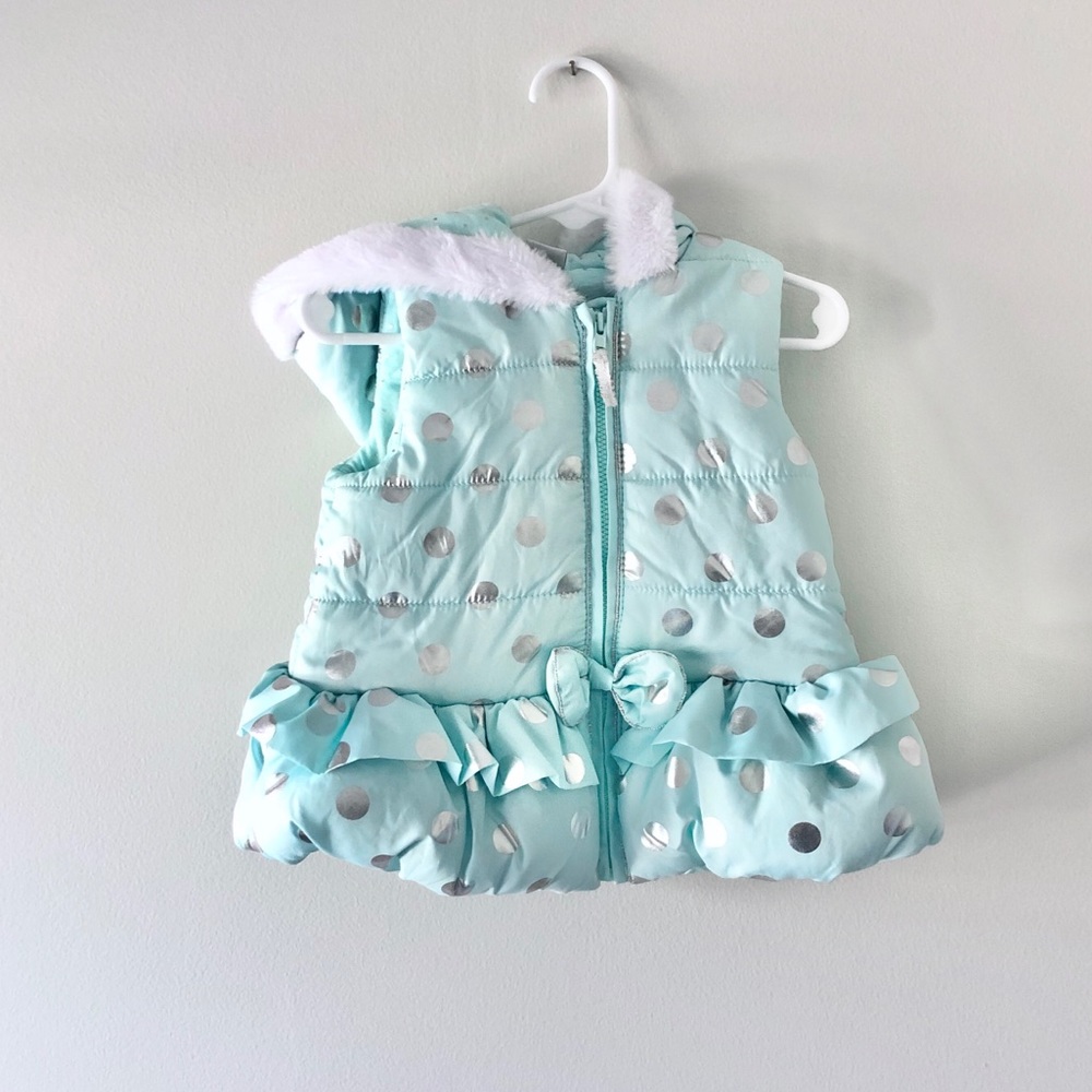 Toddler girl winter puffer vest